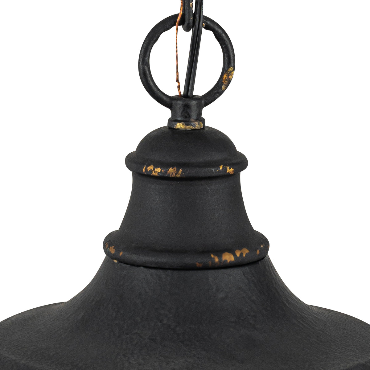 2-Light Farmhouse Pendant Light with Black Distressed Gold Dome Shade - product image 4 | Zenvolit