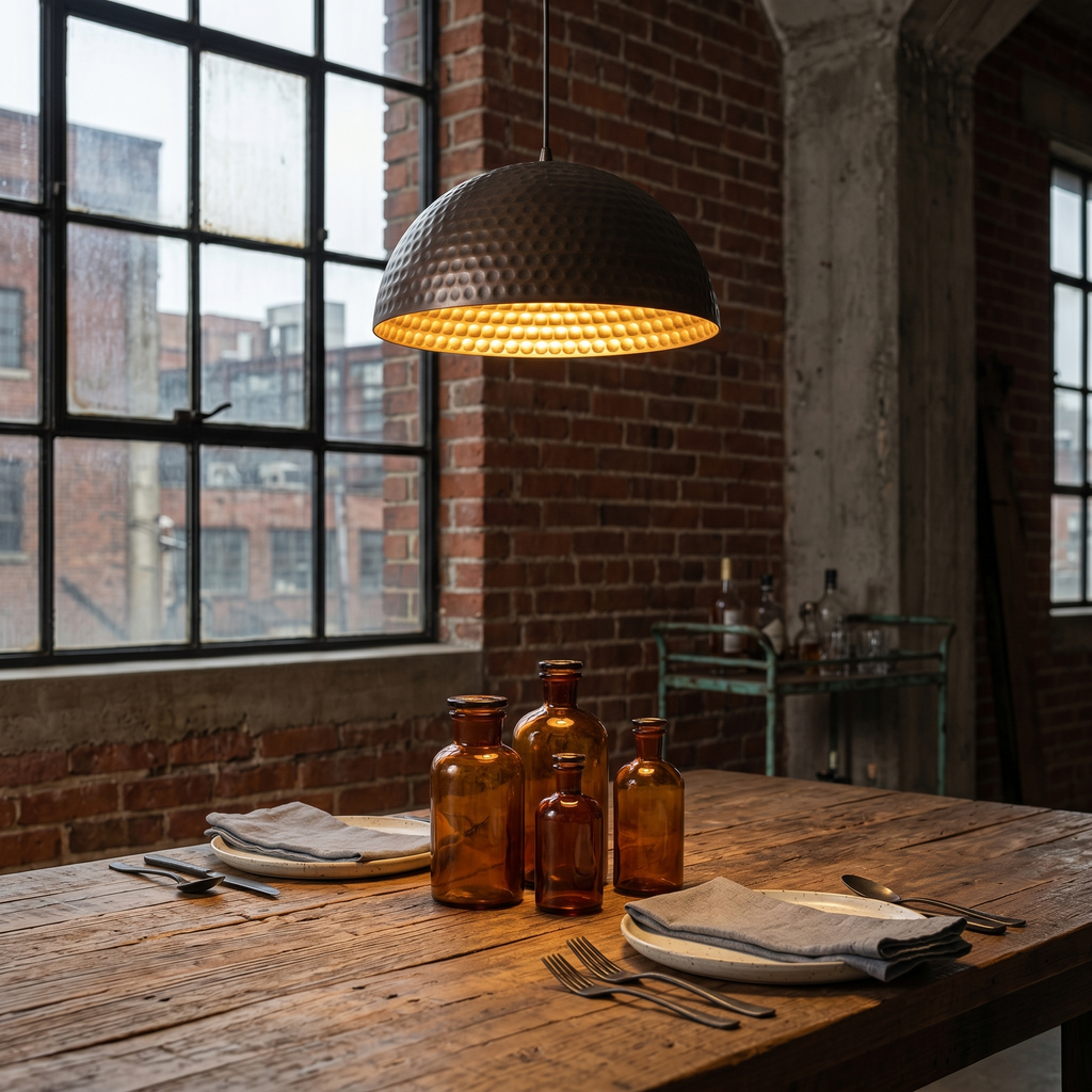 Oil-Rubbed Bronze Dome Pendant Light Metal Shade Kitchen Dining Room - product image 4 | Zenvolit