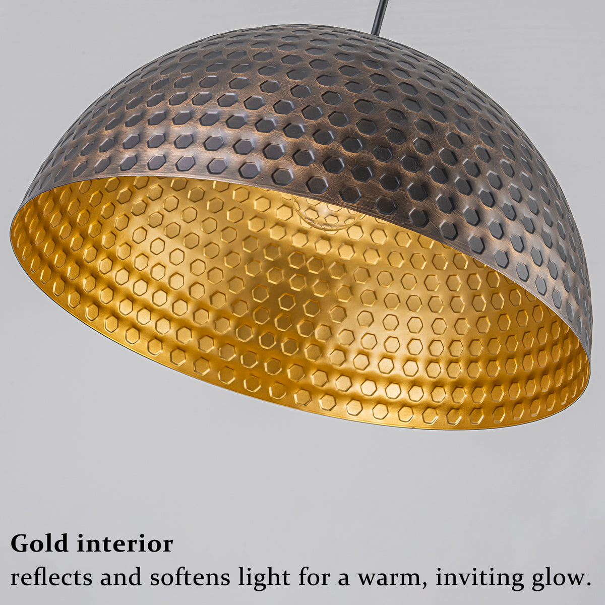 Oil-Rubbed Bronze Dome Pendant Light Metal Shade Kitchen Dining Room - product image 7 | Zenvolit