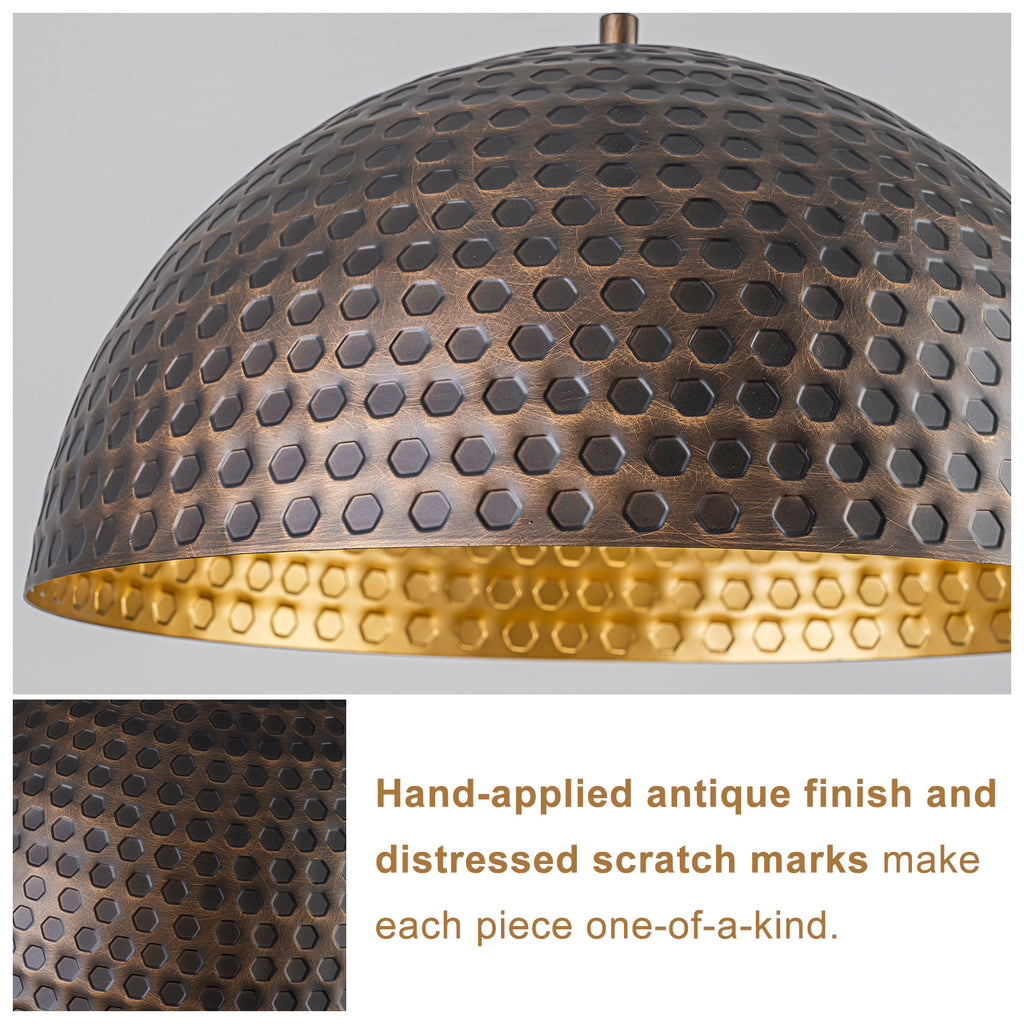 Oil-Rubbed Bronze Dome Pendant Light Metal Shade Kitchen Dining Room - product image 8 | Zenvolit