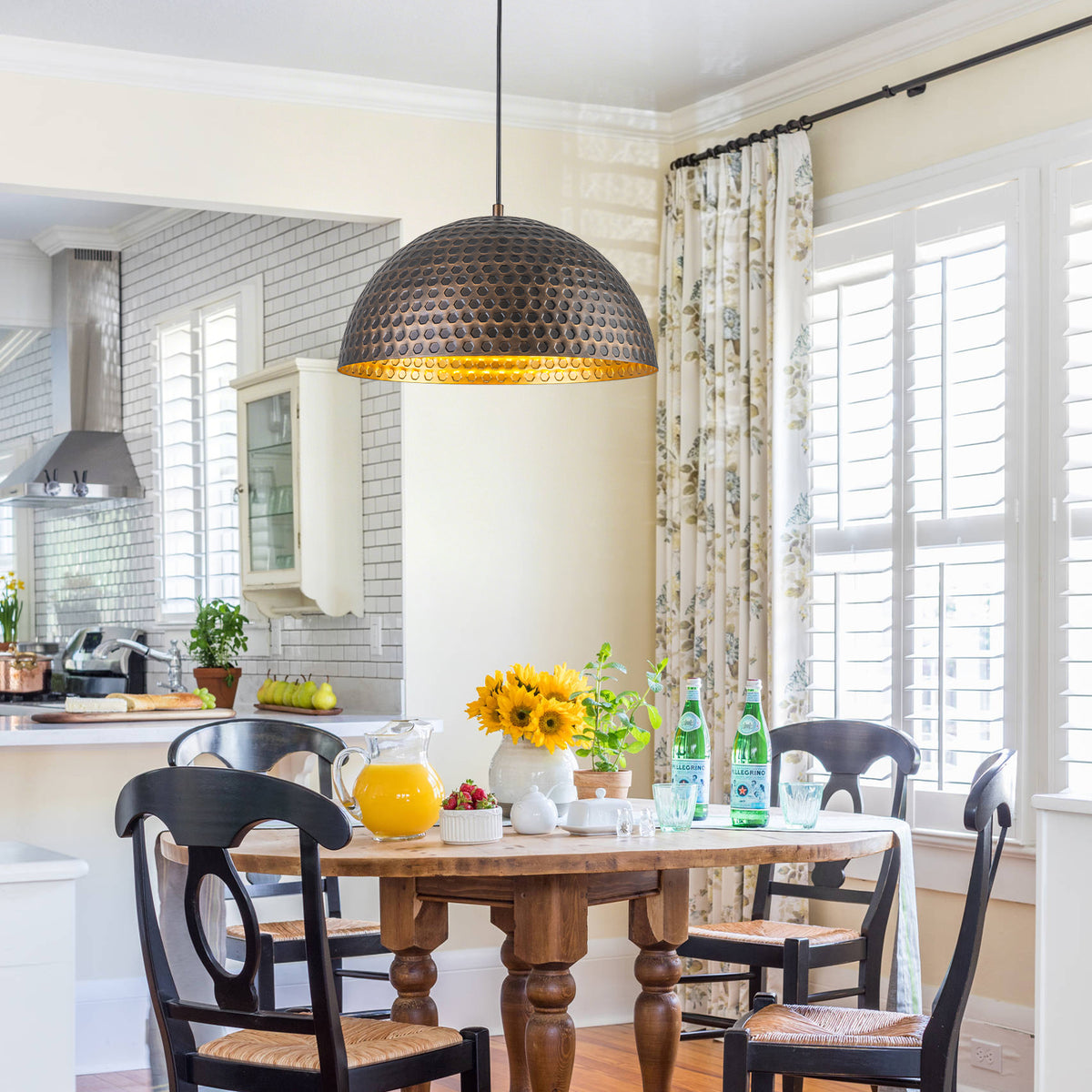 Oil-Rubbed Bronze Dome Pendant Light Metal Shade Kitchen Dining Room - product image 10 | Zenvolit