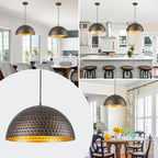 Oil-Rubbed Bronze Dome Pendant Light Metal Shade Kitchen Dining Room - product image 11 | Zenvolit