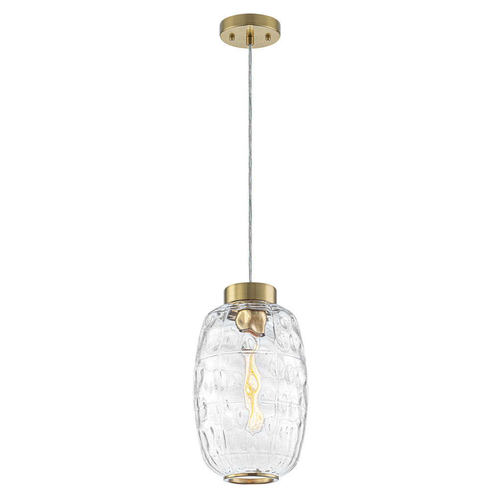 Modern Pendant Light Textured Cylinder Glass Shade Dining Island - product image 10 | Zenvolit