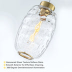Modern Pendant Light Textured Cylinder Glass Shade Dining Island - product image 11 | Zenvolit