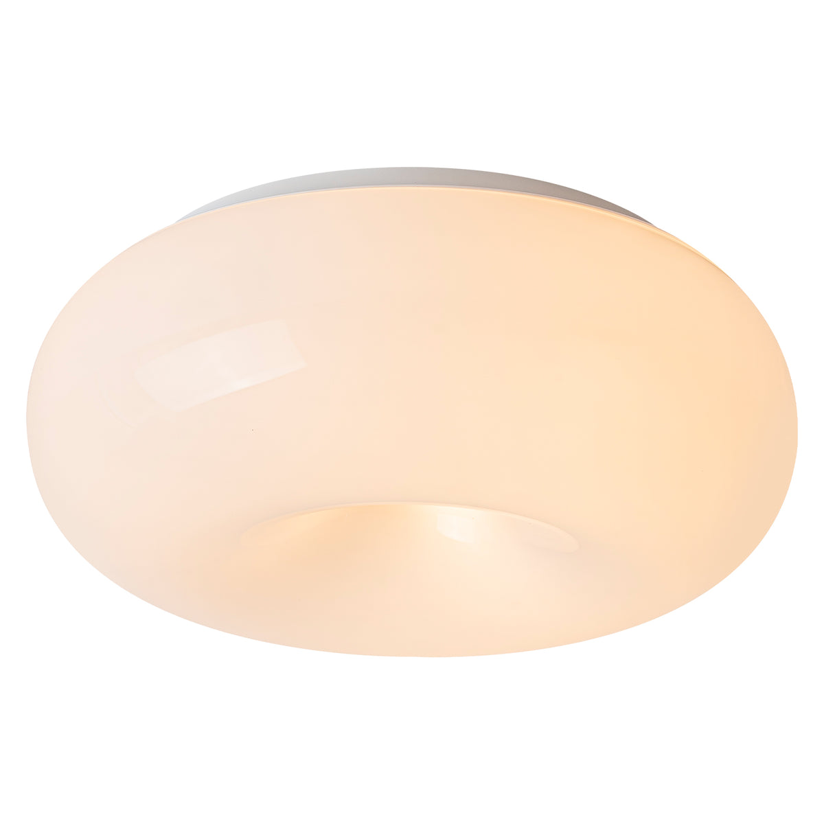 Modern 3Light Flush Mount Ceiling Light Frosted Milk Glass Globe Shade - product image 1 | Zenvolit