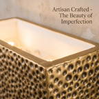 2-Light Hammered Rectangular Wall Sconce Textured Ceramic Shade - product image 4 | Zenvolit