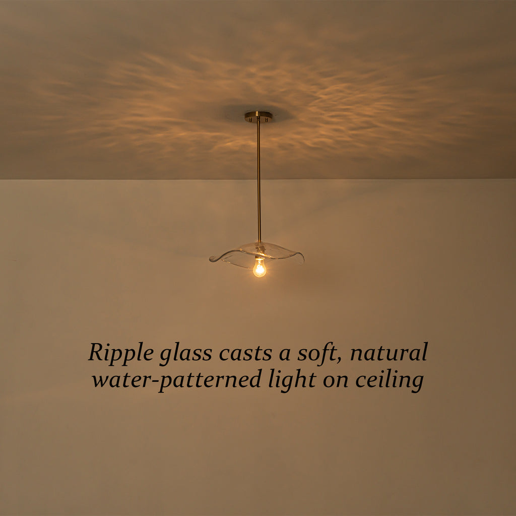 1-Light Antique Brass Pendant Light Fixture Clear Glass Kitchen Island - product image 10 | Zenvolit