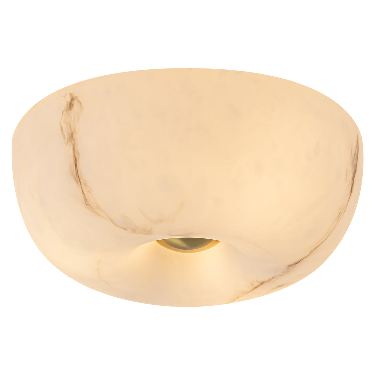 3-Light Antique Flush Mount Ceiling Light with Faux Marble Glass Shade - product image 1 | Zenvolit