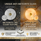 3-Light Antique Flush Mount Ceiling Light with Faux Marble Glass Shade - product image 4 | Zenvolit