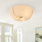 3-Light Antique Flush Mount Ceiling Light with Faux Marble Glass Shade - product image 5 | Zenvolit