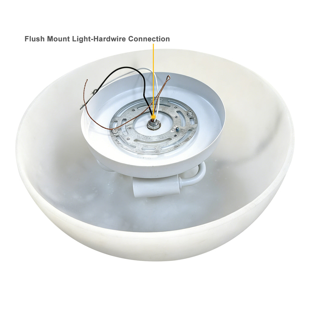 3-Light Antique Flush Mount Ceiling Light with Faux Marble Glass Shade - product image 7 | Zenvolit