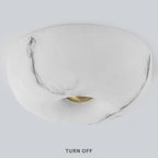 3-Light Antique Flush Mount Ceiling Light with Faux Marble Glass Shade - product image 8 | Zenvolit