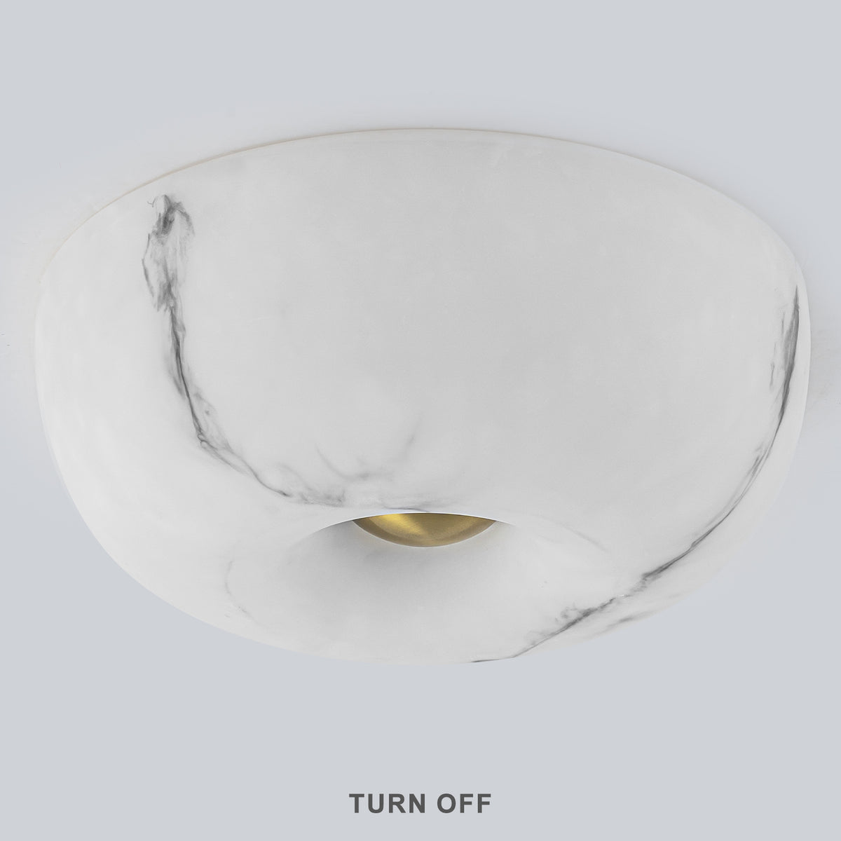 3-Light Antique Flush Mount Ceiling Light with Faux Marble Glass Shade - product image 8 | Zenvolit