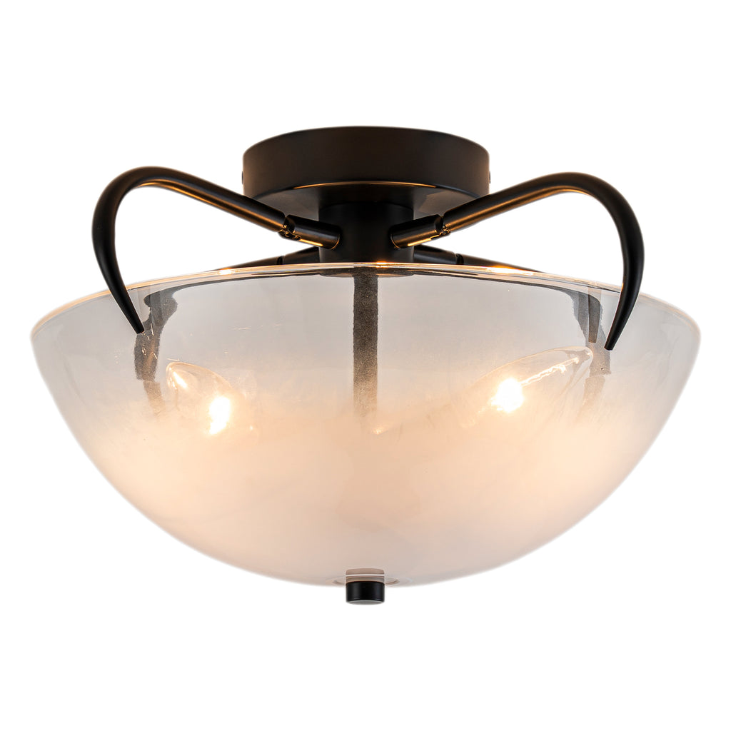 3 Light Modern Flush Mount Ceiling Light Opal Gradient Glass Shade - product image 1 | Zenvolit