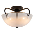 3 Light Modern Flush Mount Ceiling Light Opal Gradient Glass Shade - product image 1 | Zenvolit