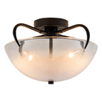 3 Light Modern Flush Mount Ceiling Light Opal Gradient Glass Shade - product image 1 | Zenvolit