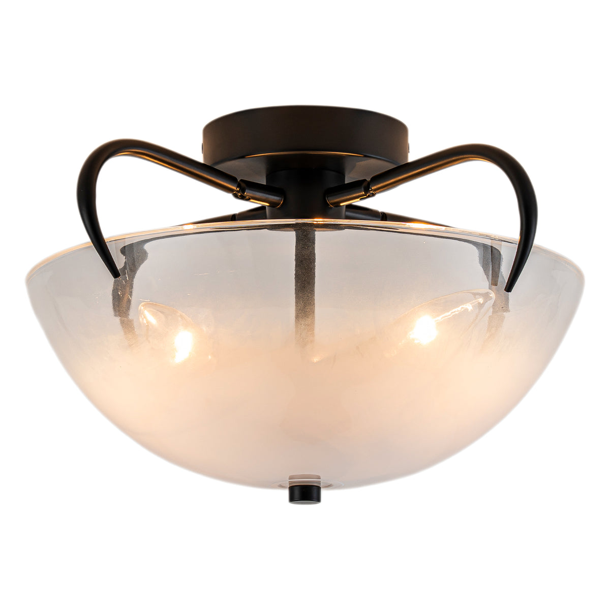 3 Light Modern Flush Mount Ceiling Light Opal Gradient Glass Shade - product image 1 | Zenvolit