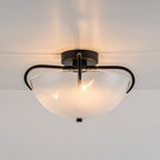 3 Light Modern Flush Mount Ceiling Light Opal Gradient Glass Shade - product image 10 | Zenvolit