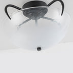 3 Light Modern Flush Mount Ceiling Light Opal Gradient Glass Shade - product image 11 | Zenvolit
