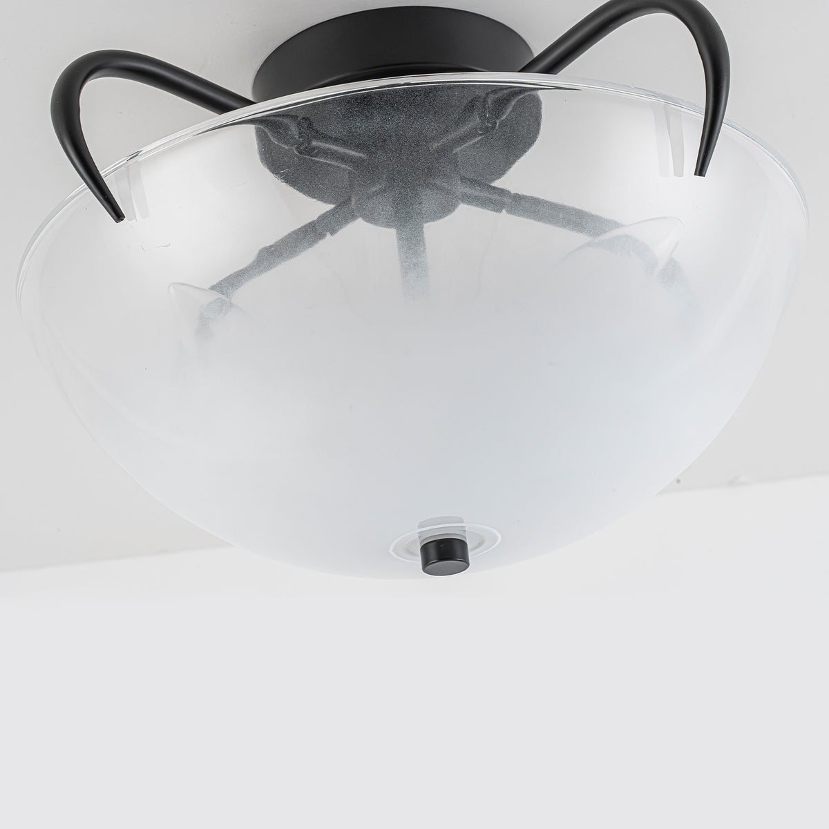 3 Light Modern Flush Mount Ceiling Light Opal Gradient Glass Shade - product image 11 | Zenvolit
