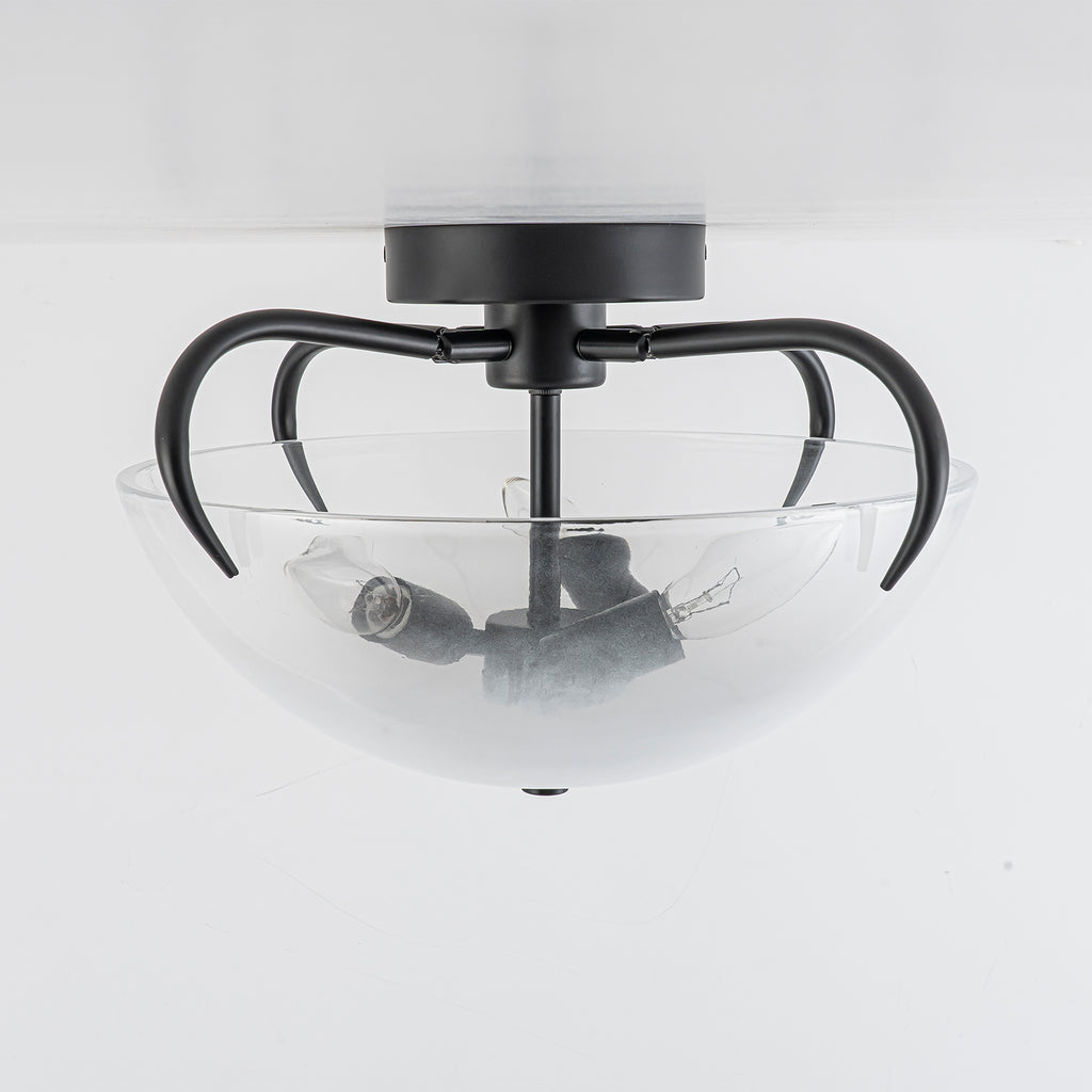 3 Light Modern Flush Mount Ceiling Light Opal Gradient Glass Shade - product image 13 | Zenvolit