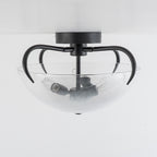 3 Light Modern Flush Mount Ceiling Light Opal Gradient Glass Shade - product image 13 | Zenvolit