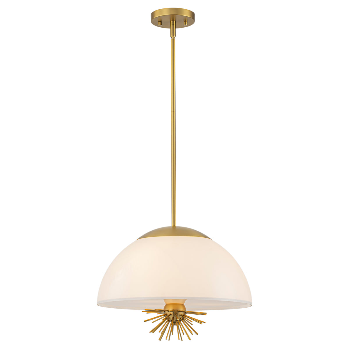 3-Light Dome Pendant Light White Glass Shade Kitchen Island Dining - product image 1 | Zenvolit