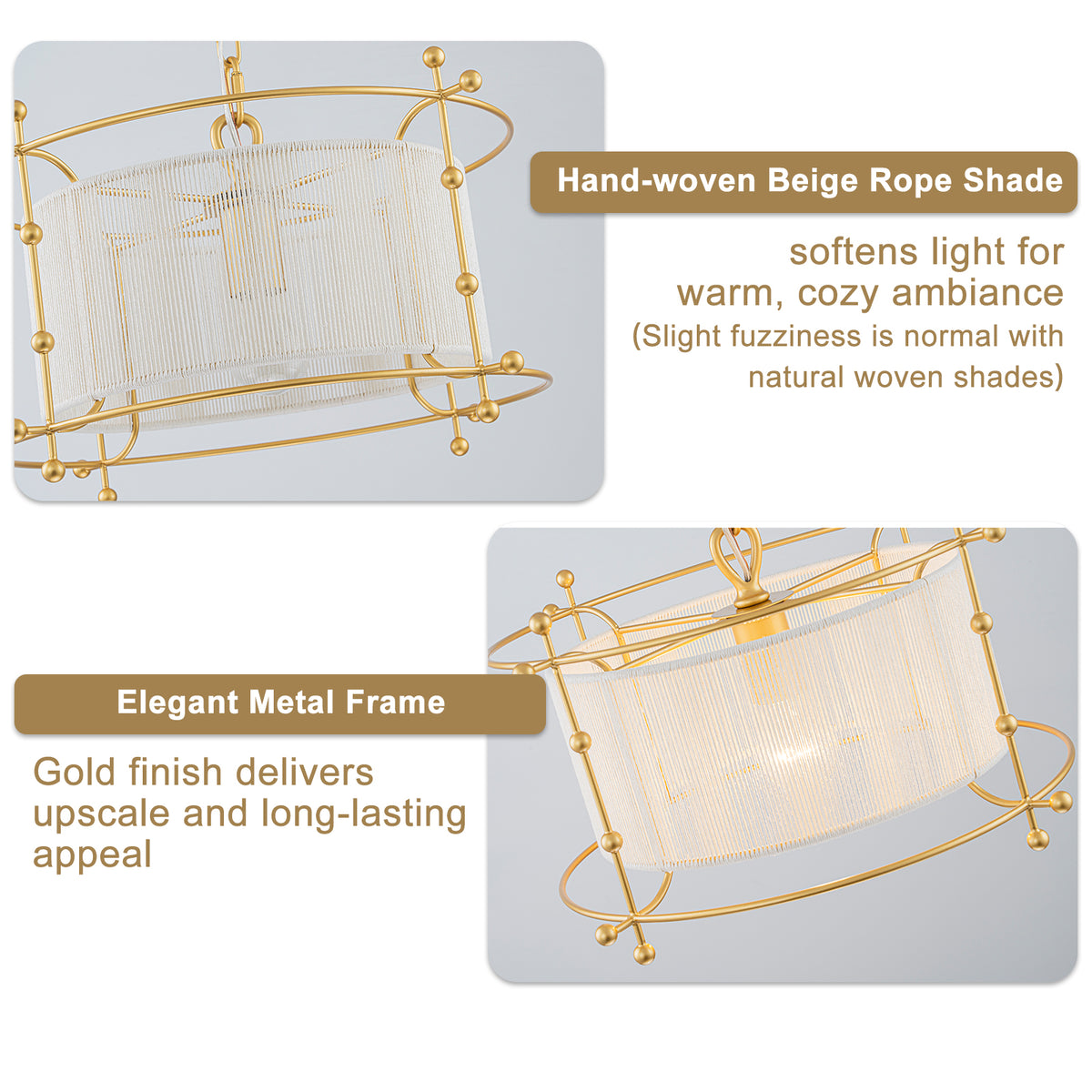 Modern Cylinder Pendant Light White Fabric Shade Kitchen Island