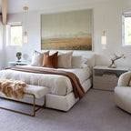 Matte Brass Cylinder Pendant Light Clear Ribbed Glass Shade Bedroom - product image 15 | Zenvolit