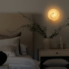 Dimmable LED Wall Sconce Gray Bubble Glass Matte Black Modern Light - product image 7 | Zenvolit