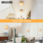 Dimmable LED Wall Sconce Gray Bubble Glass Matte Black Modern Light - product image 8 | Zenvolit