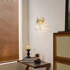 1 Light Gold Vanity Lights Clear Diamond Glass Shades Modern Wall Sconce - product image 8 | Zenvolit