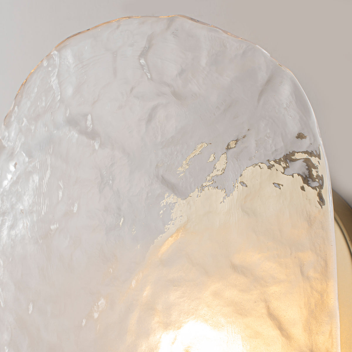 Oval Wall Sconce Frosted Textured Water Ripple Glass Vanity Light - product image 3 | Zenvolit
