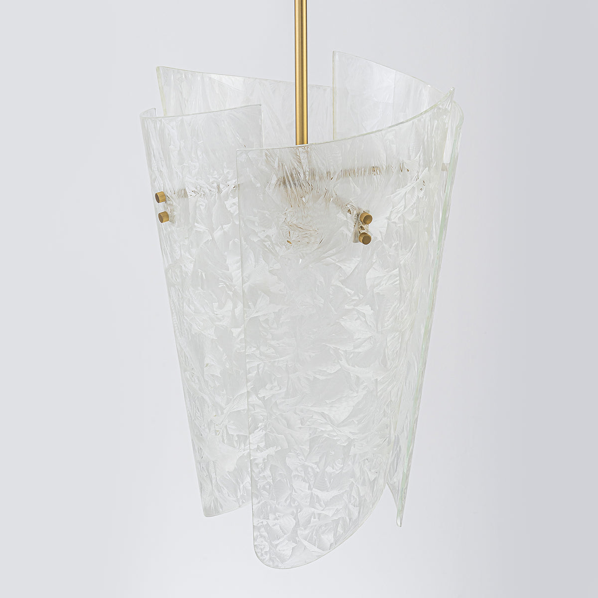 Modern Art Glass Pendant Light Frosted Ice Glass Shade Hanging Fixture - product image 5 | Zenvolit