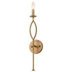 Antique Gold Dimmable Candle Wall Sconce for Bedroom Foyer Living Room - product image 1 | Zenvolit