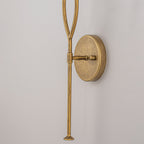 Antique Gold Dimmable Candle Wall Sconce for Bedroom Foyer Living Room