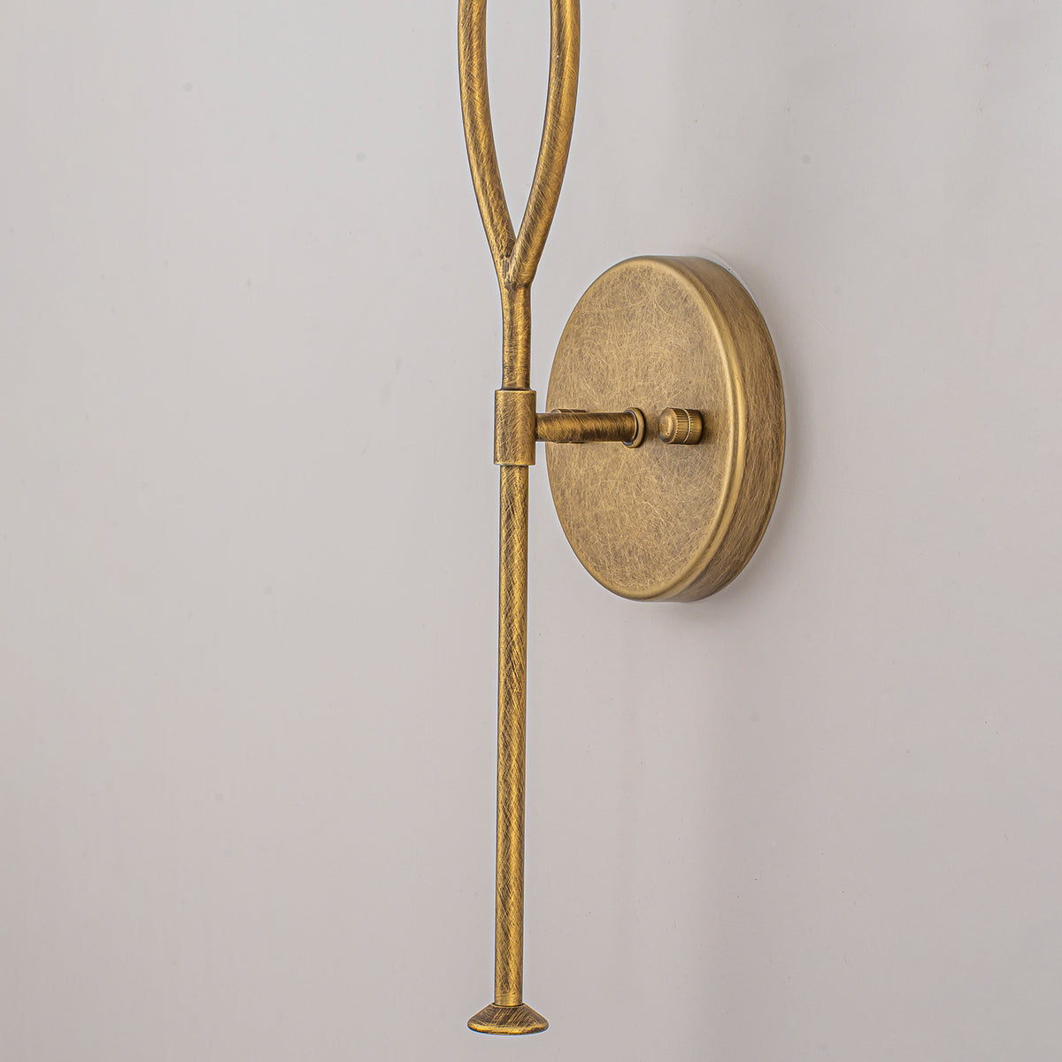 Antique Gold Dimmable Candle Wall Sconce for Bedroom Foyer Living Room