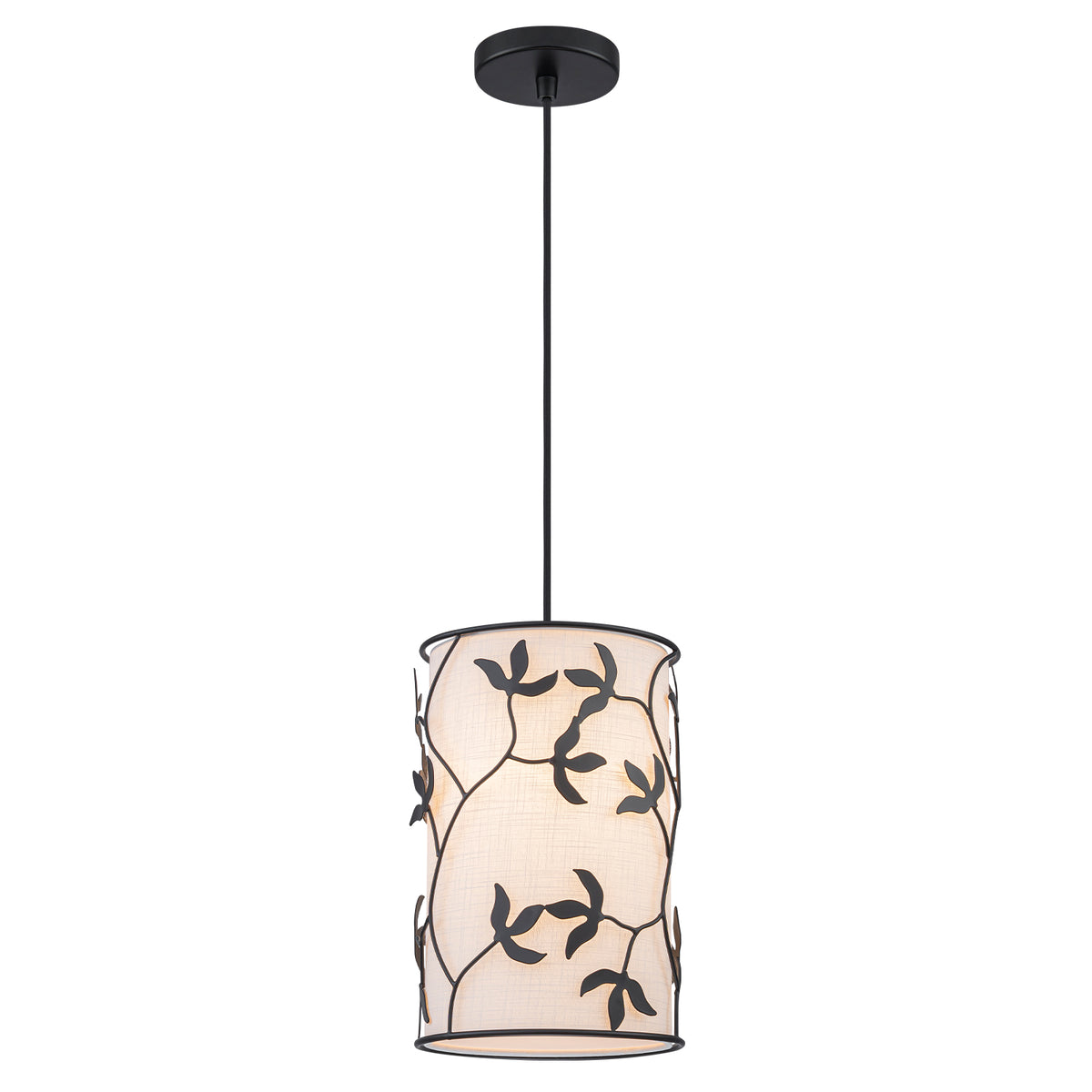 Modern Pendant Light White Leaf Fabric Shade Kitchen Island Chandelier - product image 1 | Zenvolit