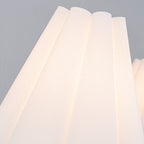 5-Light Matte Black Curved Iron Chandelier with White Fabric Shade - product image 5 | Zenvolit