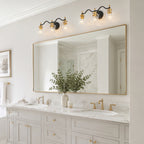 3-Light Modern Bathroom Vanity Light Ripple Glass Shades Wall Sconce - product image 17 | Zenvolit