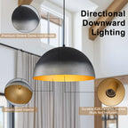 Black Pendant Light Dome Metal Shade Kitchen Island Dining Room - product image 10 | Zenvolit