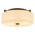2-Light Modern Flush Mount Ceiling Light Clear Glass Shade Kitchen - product image 1 | Zenvolit