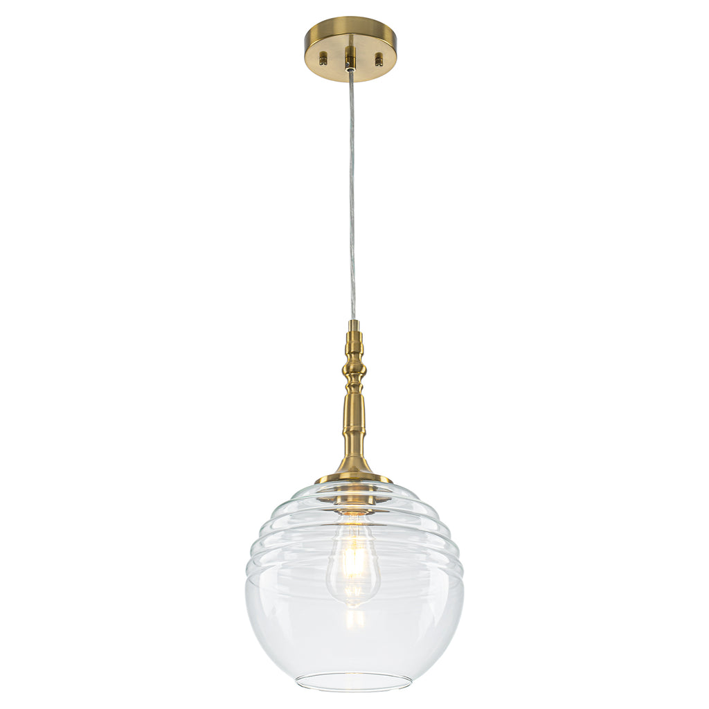 Clear Glass Globe Pendant Light Modern Transitional Hanging Light - product image 1 | Zenvolit