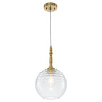 Clear Glass Globe Pendant Light Modern Transitional Hanging Light - product image 1 | Zenvolit