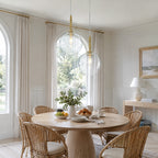 Clear Glass Globe Pendant Light Modern Transitional Hanging Light - product image 3 | Zenvolit