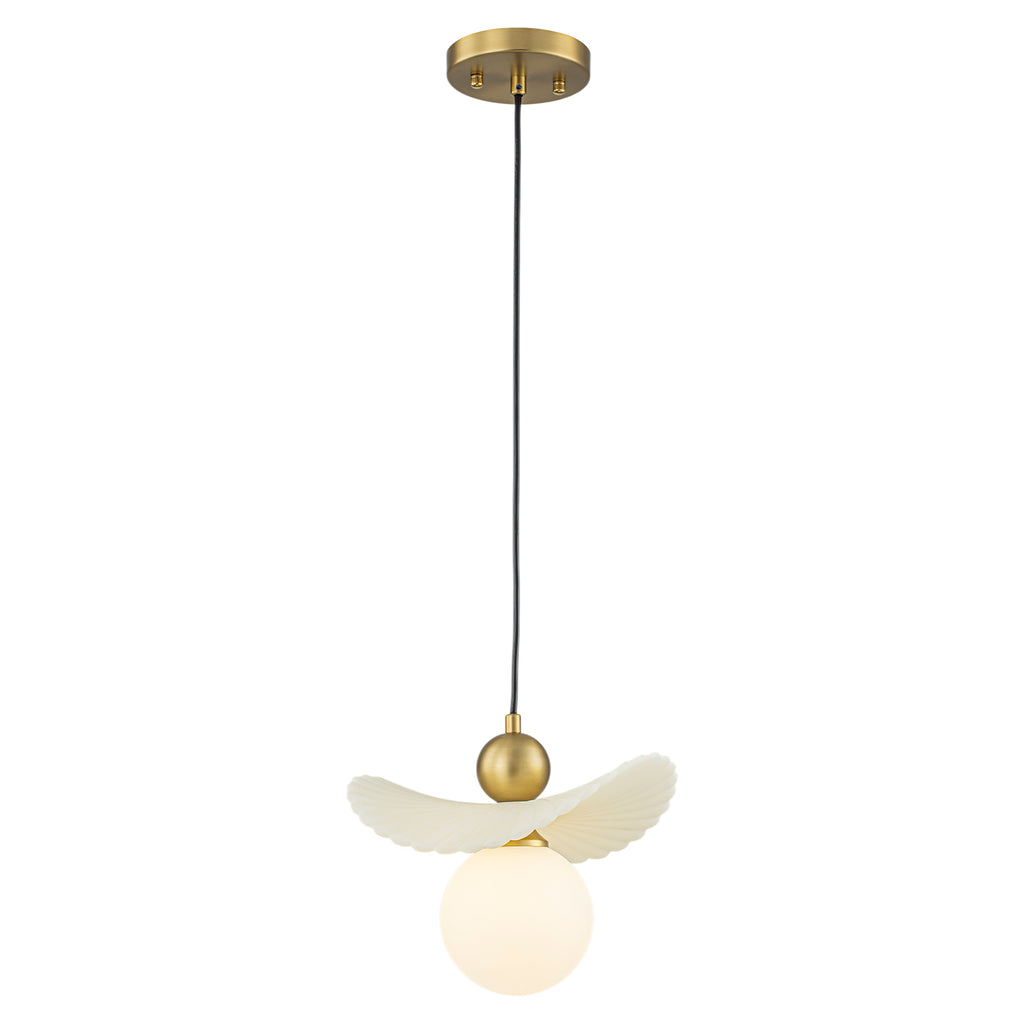 1 Light Pendant Lighting Opal Glass Globe Shade Modern Kitchen Island - product image 1 | Zenvolit