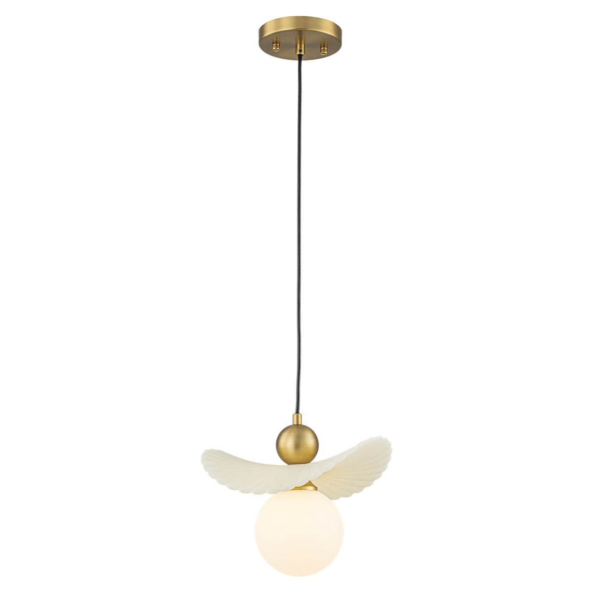 1 Light Pendant Lighting Opal Glass Globe Shade Modern Kitchen Island - product image 1 | Zenvolit