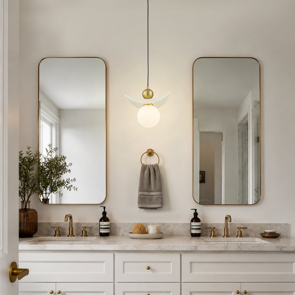 1 Light Pendant Lighting Opal Glass Globe Shade Modern Kitchen Island - product image 6 | Zenvolit