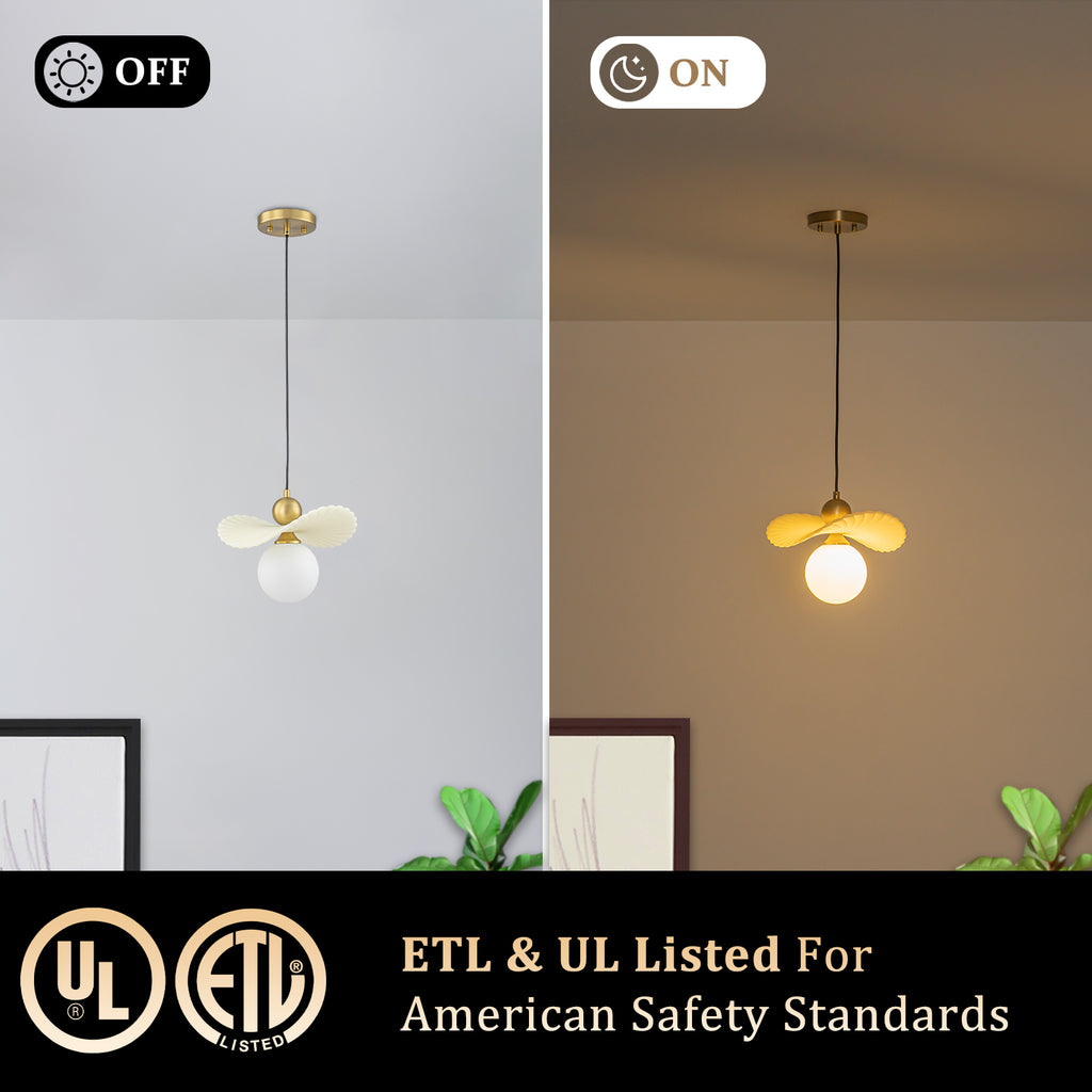 1 Light Pendant Lighting Opal Glass Globe Shade Modern Kitchen Island - product image 14 | Zenvolit