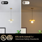 1 Light Pendant Lighting Opal Glass Globe Shade Modern Kitchen Island - product image 14 | Zenvolit